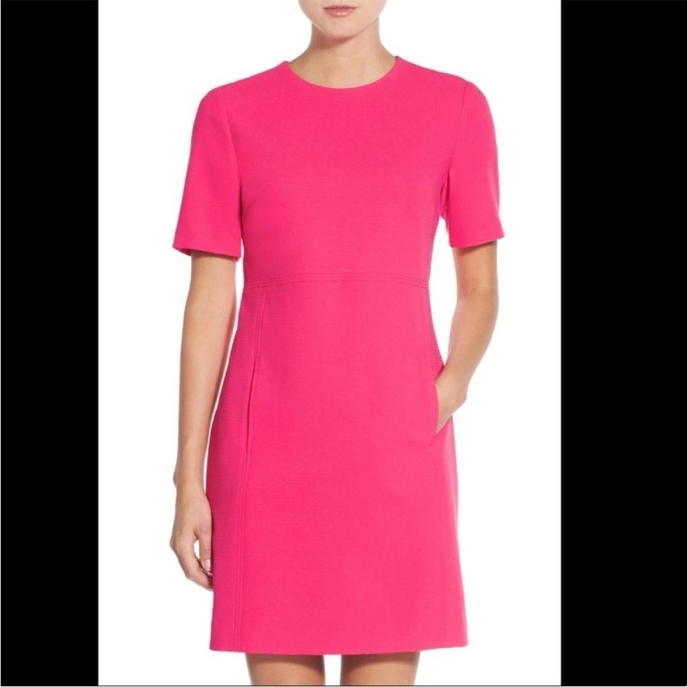 Eliza J Seamed Crepe Shift Dress- size 4